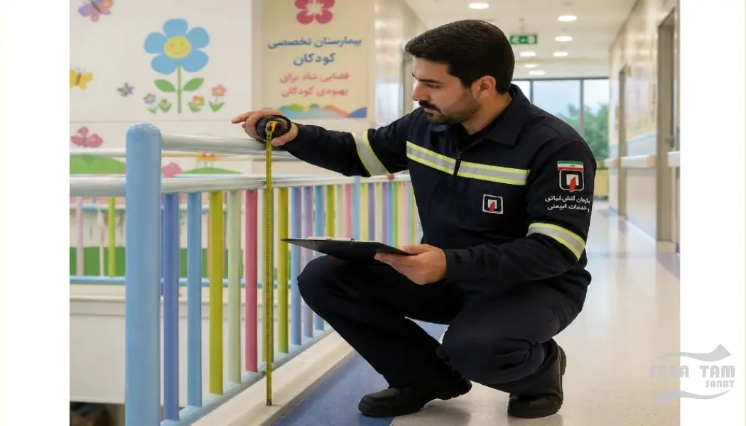 ضوابط نرده پله در ساختمان ها